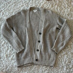 BP Oatmeal Chunky Knit Cardigan Sweater